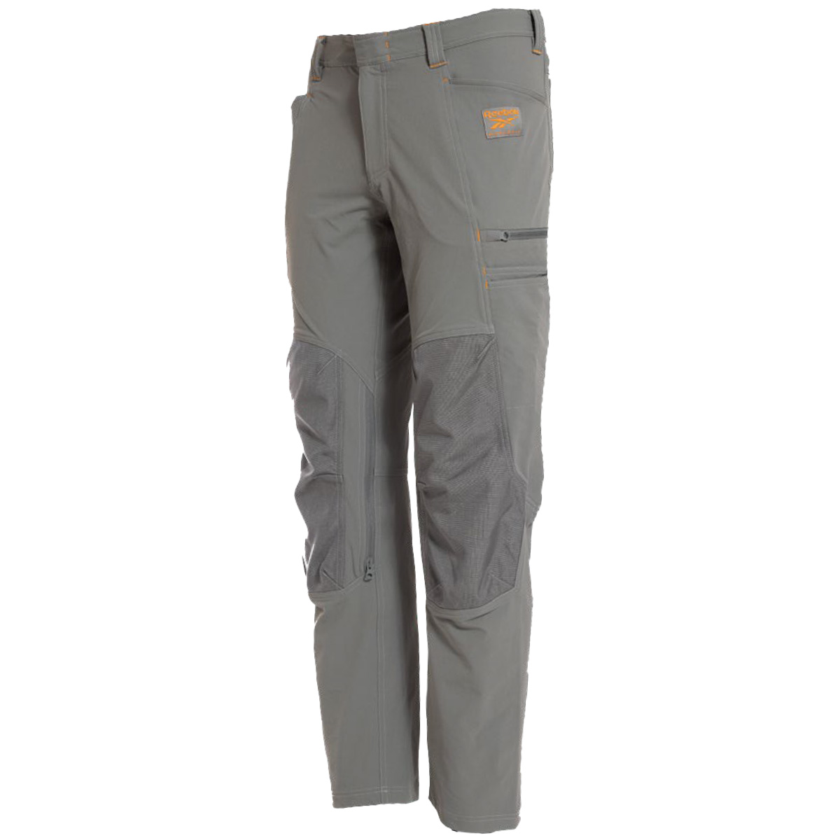 Grey Reebok workwear trousers front view