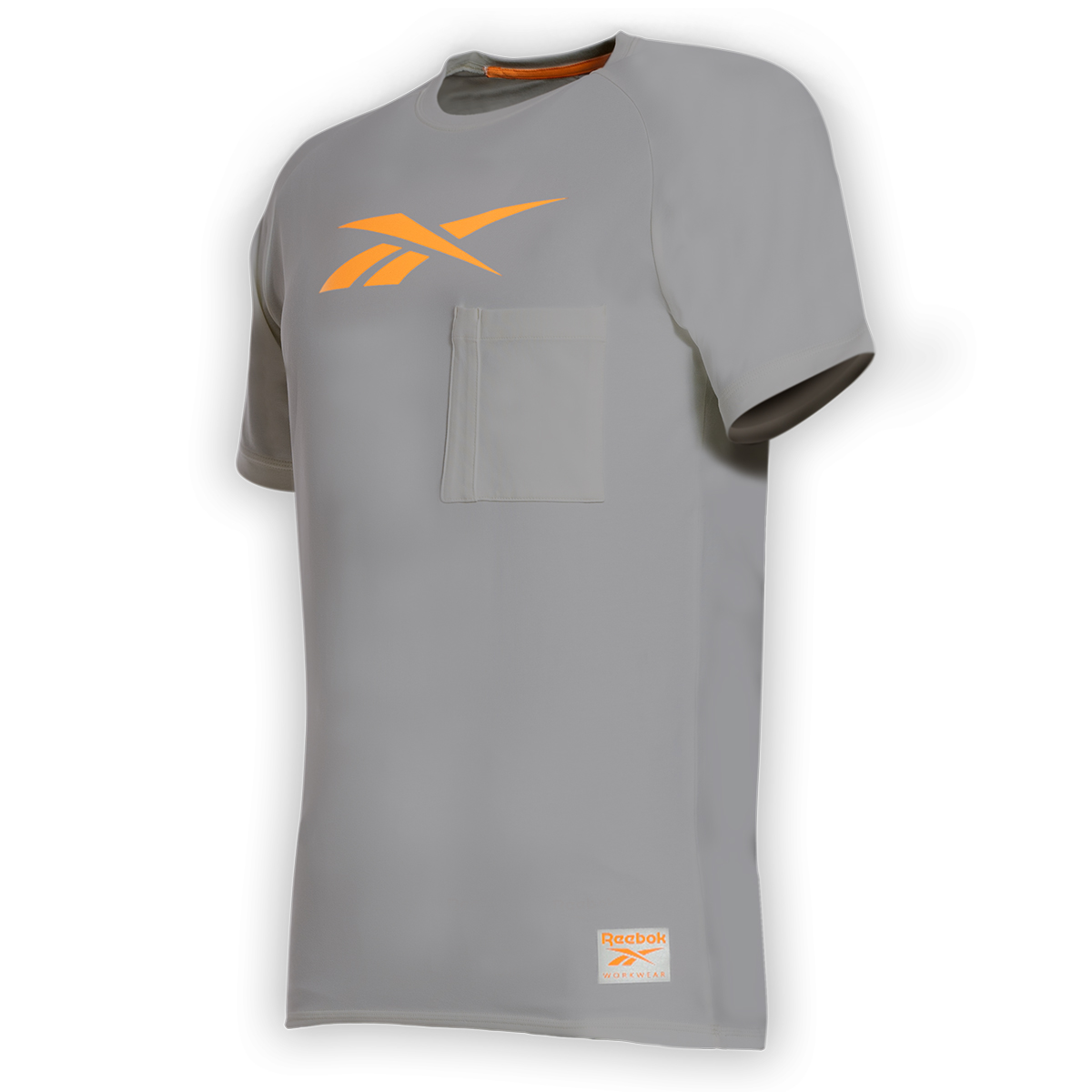 Reebok workwear grey vector logo t-shirt