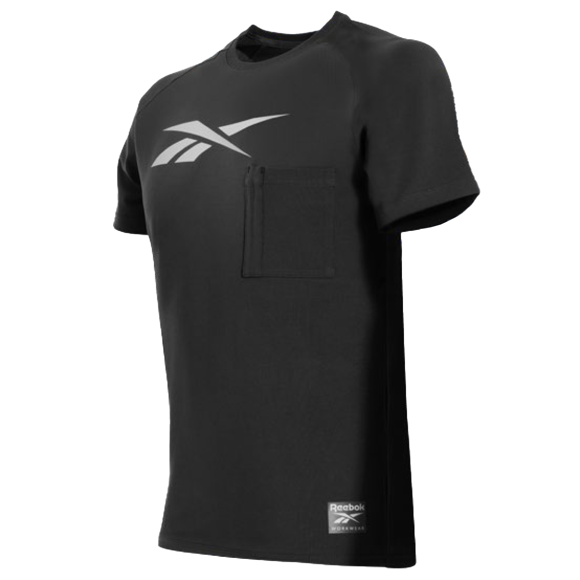 Black Reebok workwear vector logo t-shirt